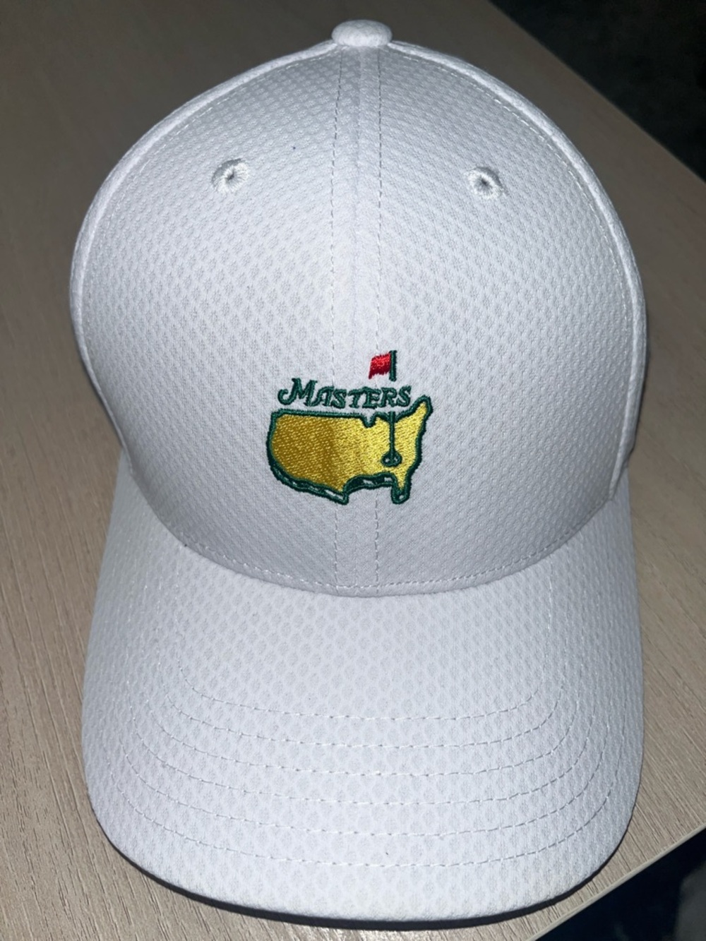 Never Worn Masters Golf Hat - White with Yellow & Green Logo Augusta National